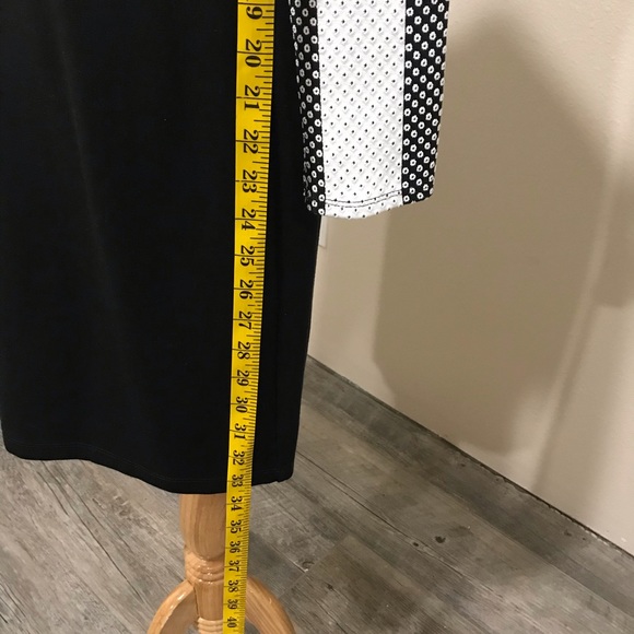 Shoshanna black & white fitted dress size 6 - Picture 3 of 8